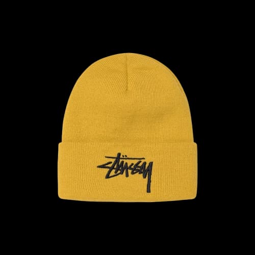 Stussy Big Stock Cuff Beanie 'Mustard'