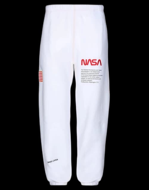 Heron Preston x NASA Sweat Pants White