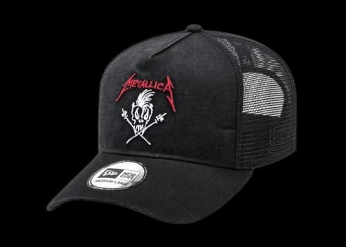 New Era x Metallica Scary Guy K Frame Mesh Ball Hat Black
