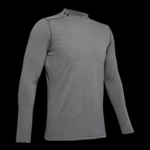 Under Armour ColdGear Armour Fitted Mock Long Sleeve T-shirt 'Charcoal Light Heather '