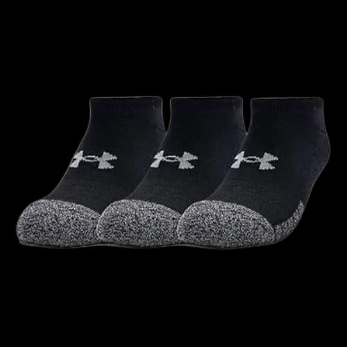 Under Armour HeatGear No Show Socks 3-Pack 'Black'