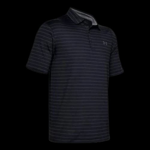 Under Armour Playoff Core Stripe Polo Shirt 'Black'