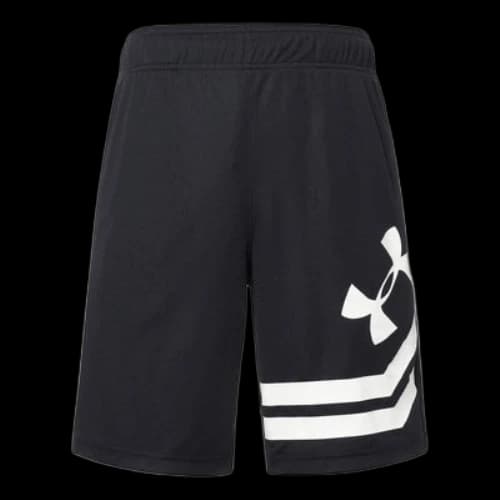 Under Armour Baseline Court Basketball Shorts 'Black White'