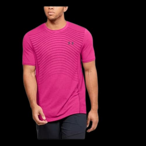 Under Armour Unisex Seamless Wave Tee Pink