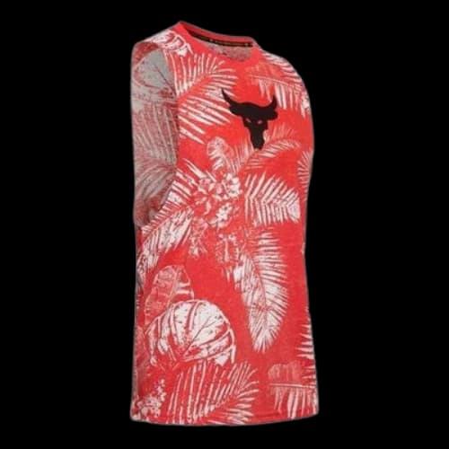 Under Armour Project Rock Aloha Camo Tank Top 'Red'