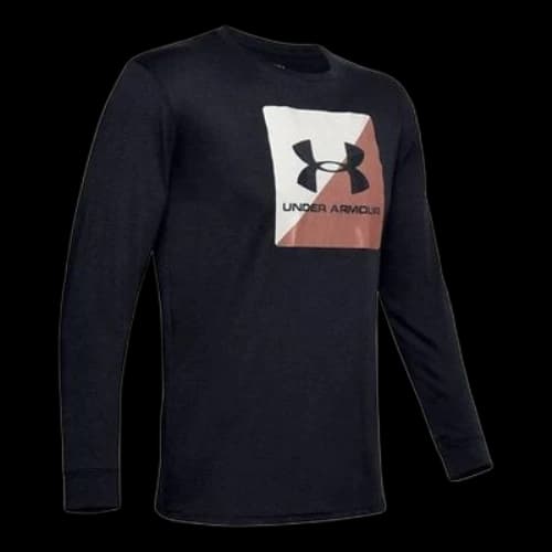 Under Armour Boxed Sportstyle Half Long-Sleeve T-shirt 'Black'