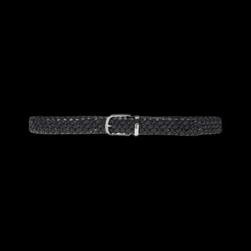 Stussy Braided Leather Belt 'Black'