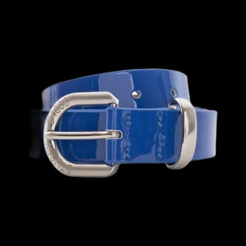 Stussy Neon Patent Leather Belt 'Royal'