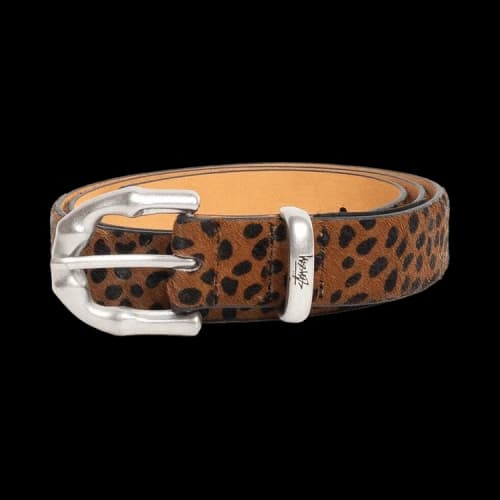 Stussy Bamboo Buckle Belt 'Hairy Leopard Pattern'