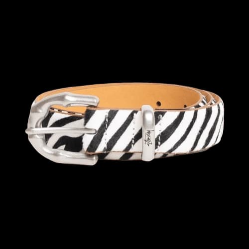 Stussy Bamboo Buckle Belt 'Hairy Zebra Pattern'