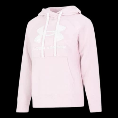 Under Armour Rival Fleece Logo Hoodie 'Light Pink' (Women's)
