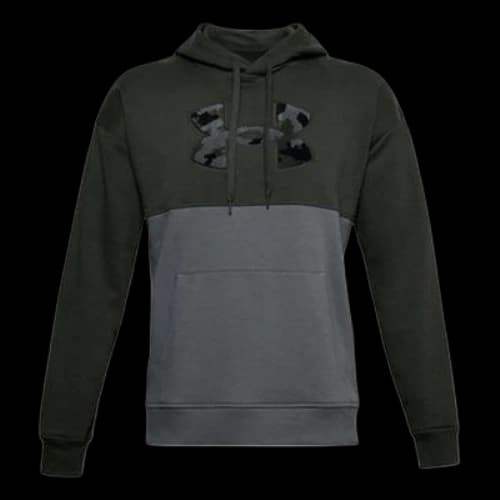 Under Armour Rival Colorblock Training Sports Fleece Green
