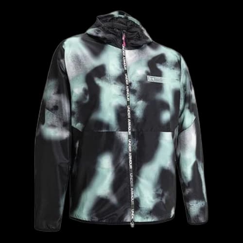 Under Armour Unisex Summit Tie Dye Hooded Jacket Black