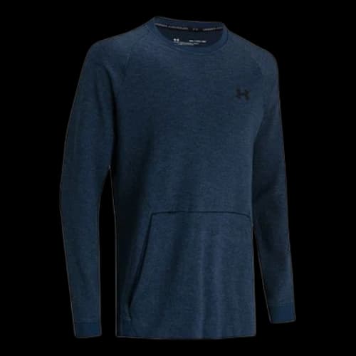 Under Armour Doubleknit Casual Training Round Neck Sports Navy Blue
