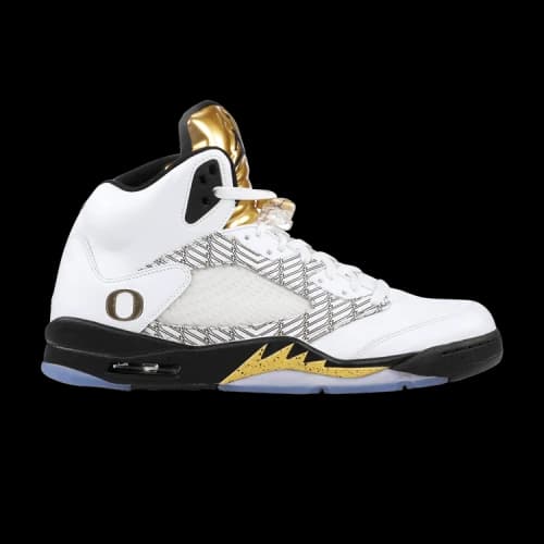 Air Jordan 5 Retro PE 'Oregon Ducks Olympic Gold'