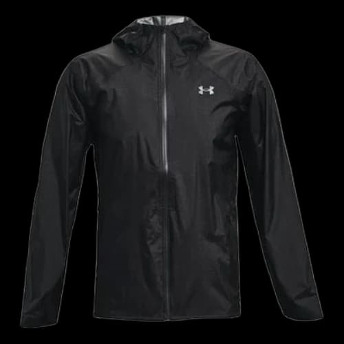 Under Armour Impasse Rain 2.0 Casual Sports Hooded Jacket Black