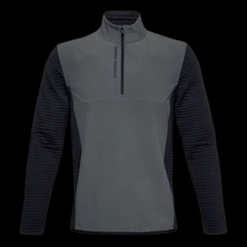 Under Armour Storm Evolution Daytona Half Zipper Colorblock Sports Long Sleeves Gray
