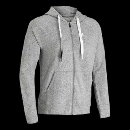 Under Armour Rival Terry Hooded Jacket Gray (Women's)
