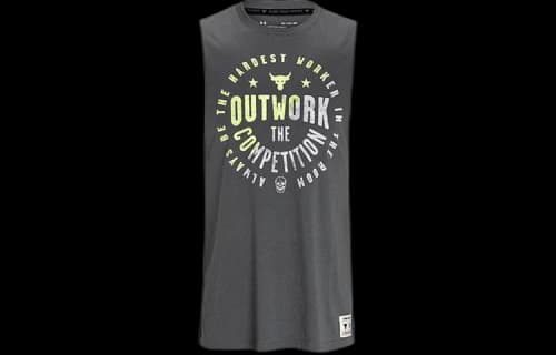 Under Armour Project Rock Outwork Tank 'Grey Green'