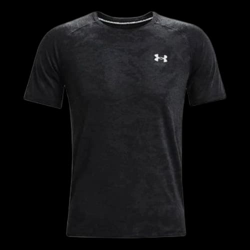 Under Armour Casual Breathable Running Sports Short Sleeve Black