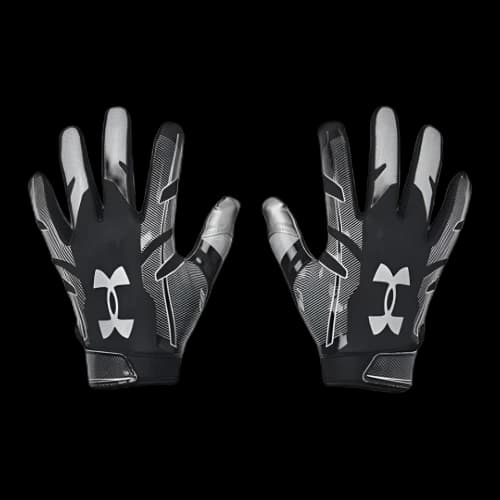 Under Armour F8 Football Gloves 'Black Metallic Silver'