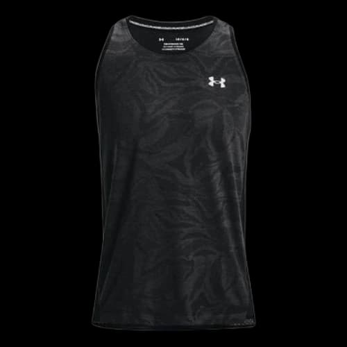 Under Armour Streaker Jacquard Singlet 'Black'