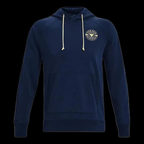 Under Armour Project Rock Heavyweight Terry Hoodie 'Blue'