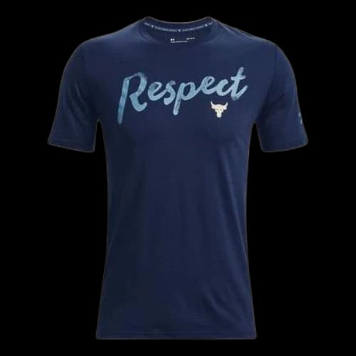 Under Armour Project Rock Respect the Grind T-Shirt 'College Navy'