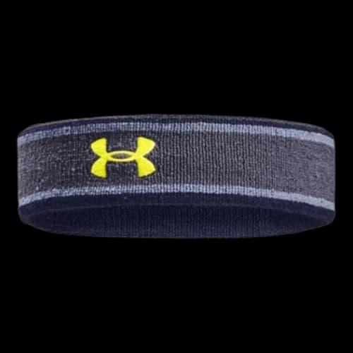 Under Armour Retro Preformance Terry Headband 'Grey Blue Yellow'