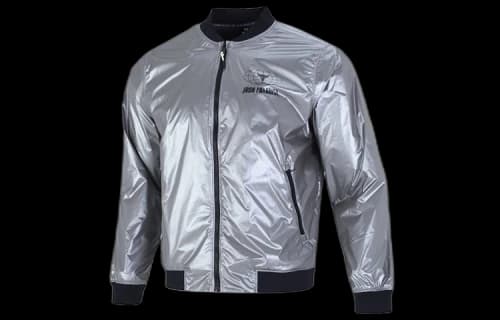 Under Armour Project Rock Disrupt Bomber Jacket 'Metallic Tin Black'