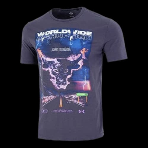 Under Armour Project Rock WW Disruption T-Shirt 'Purple'