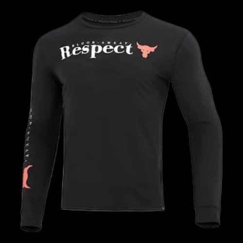 Under Armour Project Rock Respect Long Sleeve T-shirt 'Black'