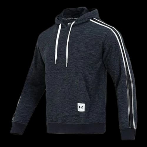 Under Armour Essential Heritage Fleece Hoodie 'Black White'
