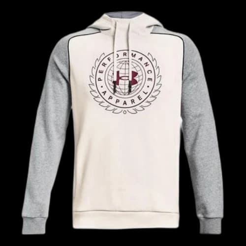 Under Armour Rival Varsity Fleece Hoodie 'Beige Grey'