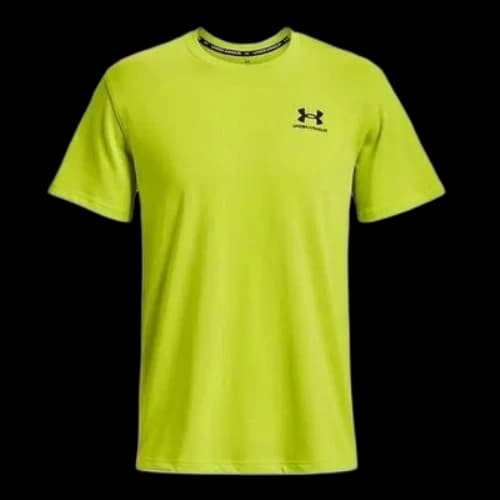 Under Armour Logo Embroidered Heavyweight Short Sleeve T-shirt 'Neon Green'