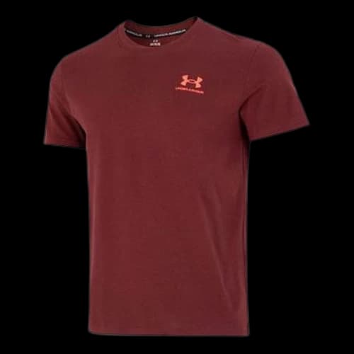 Under Armour Logo Embroidered Heavyweight Short Sleeve T-shirt 'Burgundy'