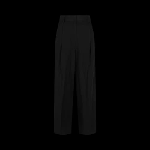 Ferragamo High-Waist Pleated Trousers 'Black'