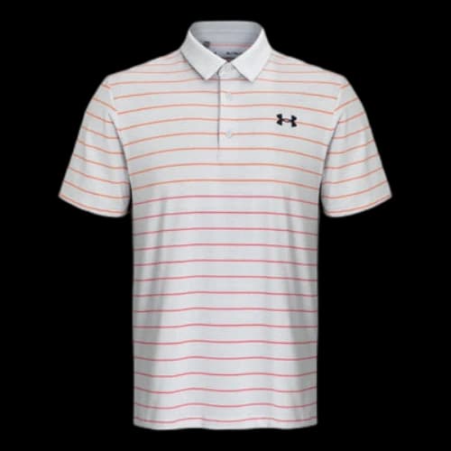 Under Armour Playoff 3.0 Stripe Polo Shirt 'Grey Orange'