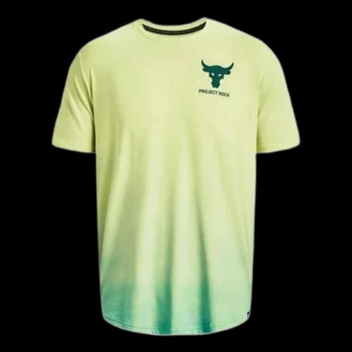 Under Armour Project Rock Fade T-shirt 'Yellow Green'
