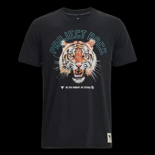 Under Armour Project Rock Champion Heavyweight Short Sleeve T-shirt 'Black'