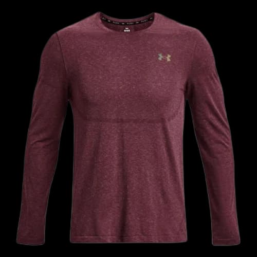 Under Armour Rush Seamless Legacy Long Sleeve T-shirt 'Burgundy'