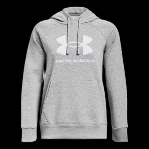 Under Armour Rival Fleece Big Logo Hoodie 'Light Grey' (Women's)