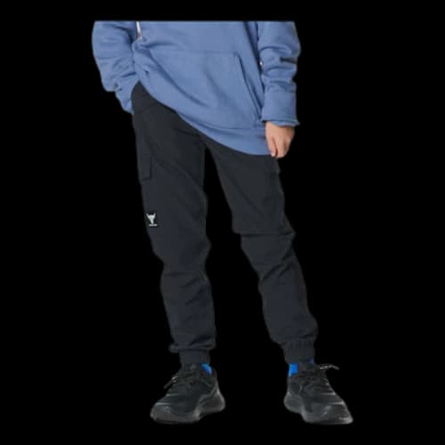 (GS) Under Armour Project Rock Pennant Woven Cargo Pants 'Black'