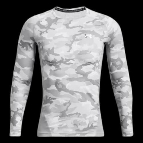 Under Armour ColdGear Infrared Compression Printed Crew 'Grey Silver'