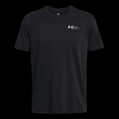 Under Armour Heavyweight Left Chest Logo Repeat T-shirt 'Black White'