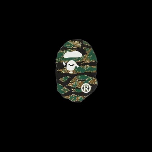 BAPE Tiger Camo Big Ape Head Tee 'White'