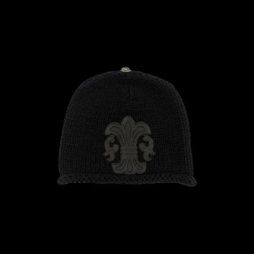 Chrome Hearts Fleur Patch Beanie 'Black'
