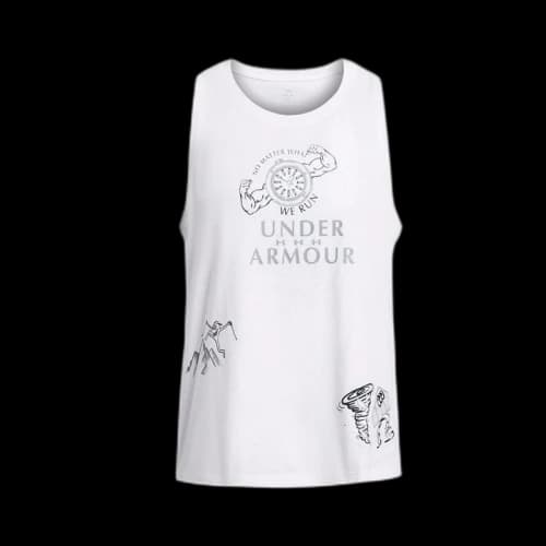 Under Armour We Run Singlet 'White'