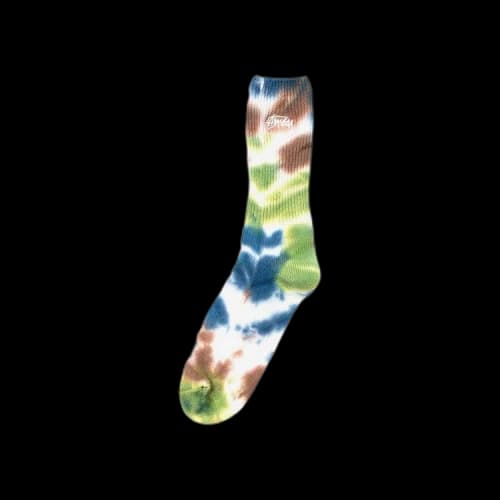 Stussy Earth Dye Crew Socks 'Olive'