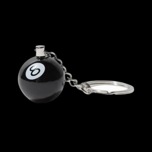 Stussy 8 Ball Keychain 'Black'